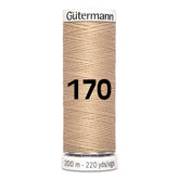 Gutermann garen | 200m | 170 lichtbeige naaigaren GM - 200 - 170 - LICHTBEIGE 4008015027889